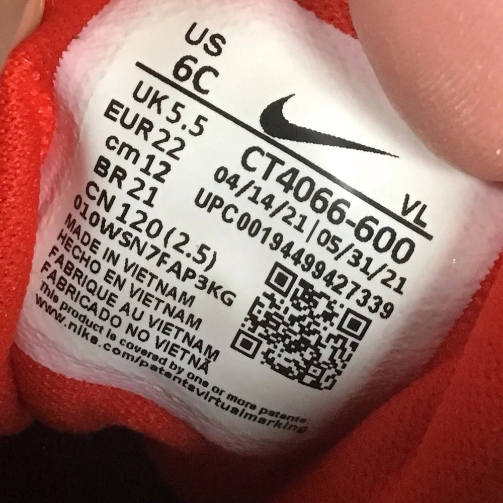 Nike CT4066-600 Team Hustle 9 D LIL Sneaker Toddler Shoes Red Monsters Size 6C